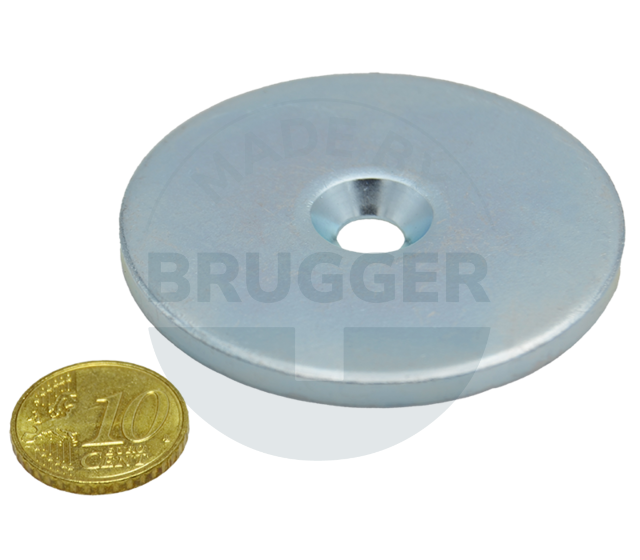 Metal disc with bore and counter bore | © Brugger GmbH
