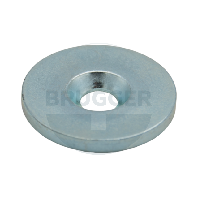Metal disc with bore and counter bore | © Brugger GmbH
