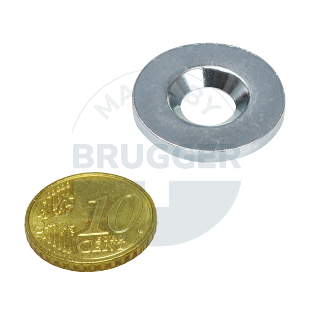 Metal disc with bore and counter bore | © Brugger GmbH
