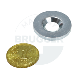 Metallscheibe mit Bohrung und Senkung | © Brugger GmbH