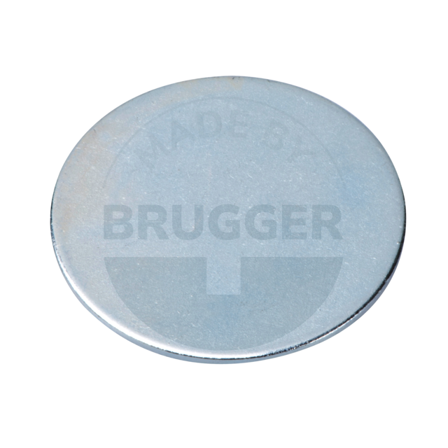 Metal disc with double adhesive tape (3M Scotch-Mount 4032) | © Brugger GmbH