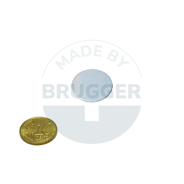 Metal disc with double adhesive tape (3M Scotch-Mount 4032) | © Brugger GmbH