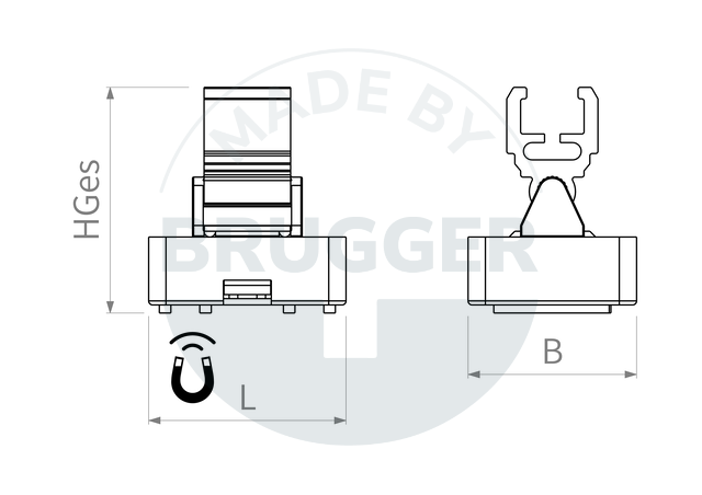 technical drawing DEKA-34 | © Brugger GmbH